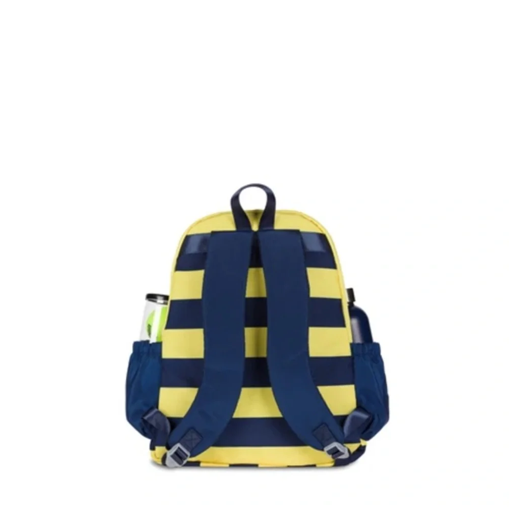 Amelia John Blue and Yellow Striped Backpack - Picture 4 of 4
